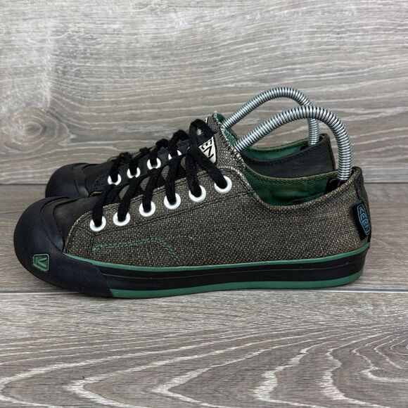 Keen Coronado II Women’s Sz 7.5 Gray Canvas Black Low Top Lace Up Sneakers - Picture 3 of 12